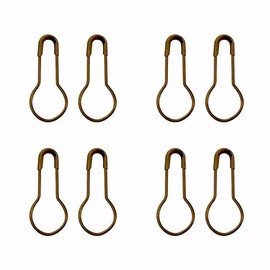 WMYCONGCONG 1000 PCS 0.8" 0.8" Copper Black Gourd Pin Safety Pins Clothing Tag Pins Bulb Pin Calabash Pin Bead Needle Pins for DIY Home Accessories (Bronze)