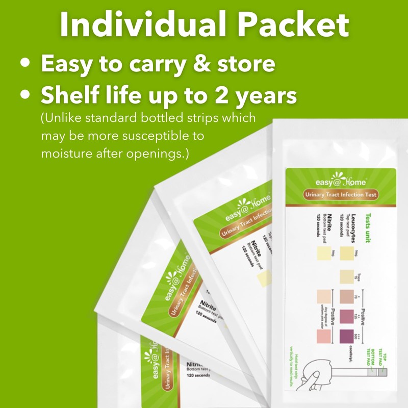 Easy@Home Urinary Tract Infection Test Strips - 3 Pack UTI