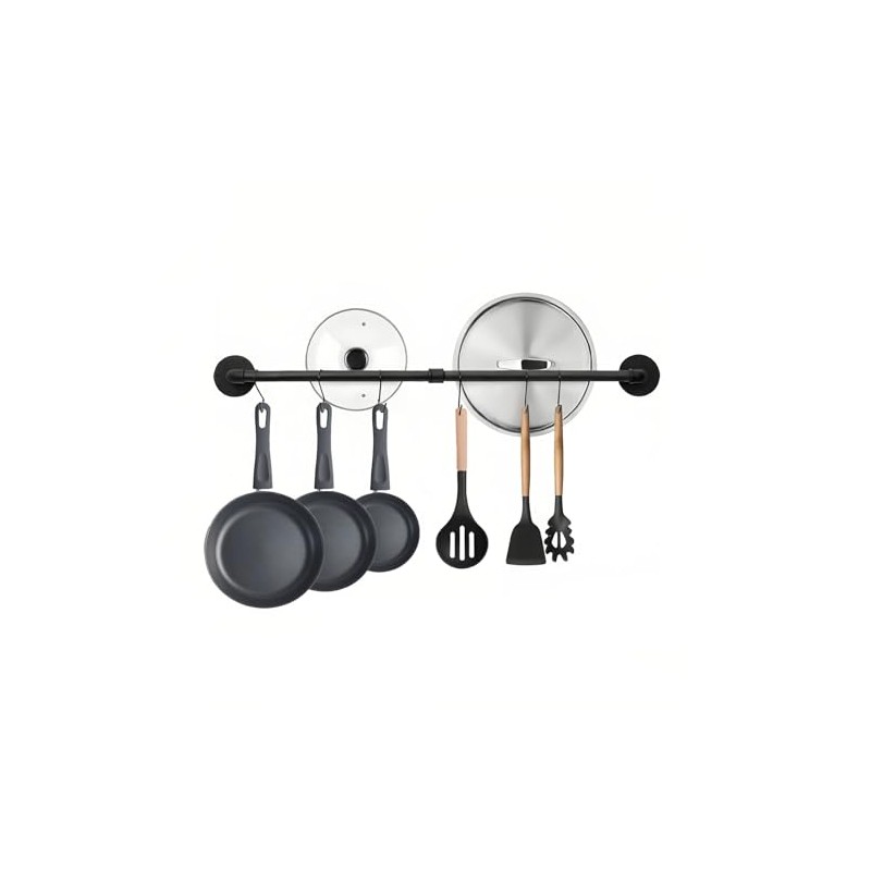Boshangjia 24 inch Pot Rack Wall Mounted Pot Hangers for