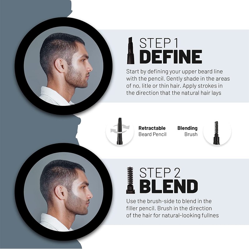 VOID Homme - Beard Food Set - Beard Filler Pen,