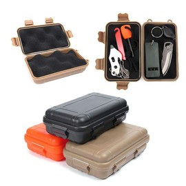 Outdoor Plastic Box Waterproof Shockproof Airtight Survival Box Orange