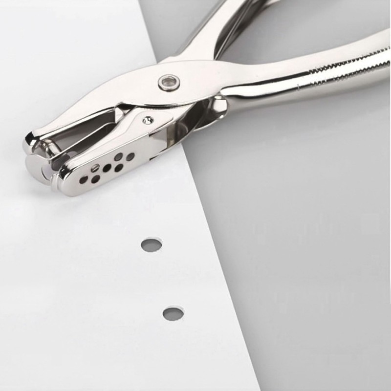 Yingjie Single Hole Punch, 3mm, Silver, Plastic, Manual, 1 Hole,