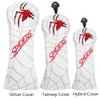 PU Leather Spider Embroidery Golf Club Head Covers for Taylormad