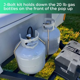 AUTOVIC Camper RV Propane Tank 20Lbs Hold Down Bracket Holder Tank Hook Kit For RV Trailer Coleman Fleetwood Pop Up