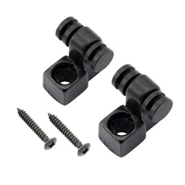 Musiclily Pro Steel Roller Guitar String Trees Rolls String Retainers String Guides Retainers for Fender Strat Stratocaster Tele Telecaster Electric Guitar, Black (Set of 2)