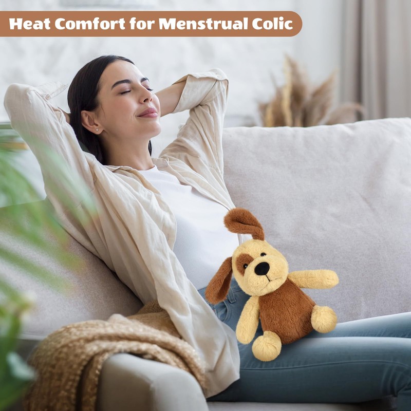SuzziPals Heatable & Coolable Beagle Dog Stuffed Animals, Heating Pad