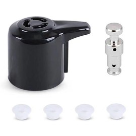 Steam Release Valve Handle InstaPot Replacement Parts with 4 Clear Silicone Caps, Universal Pressure Valve for IP Duo 3, 5, 6, 8 Qt, Duo Plus 3, 6 Quart Accessory for Electric Pressure Cooker