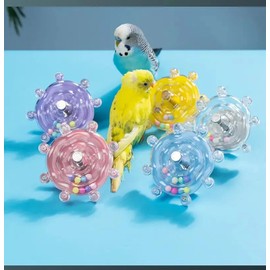 OKONOS Interactive Parrot Foraging Toy Hanging Bird Cage Toy for Parakeets and Small Birds