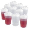 Plastic Cups with Feeding Lids - Pack of 10 |