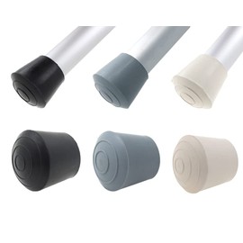 16x Rubber Furniture Feet Ferrule Caps Stoppers - Many Sizes & Colours Available - Ideal for Tables & Chairs - by Lifeswonderful (19 or 20mm, Grey)
