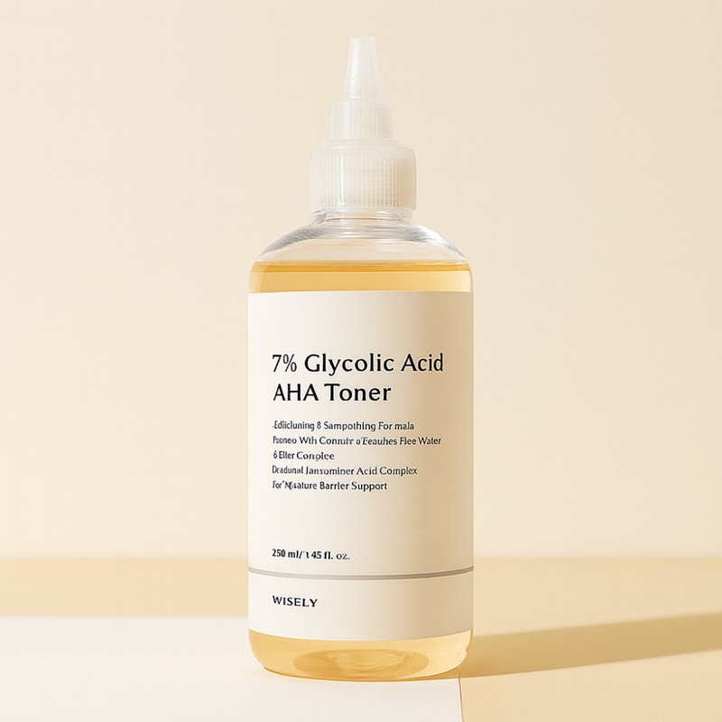 AHA Toner 7% Glycolic Acid AHA Centella Asiatica Acne Dry