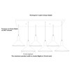 Six Pendant Light Linear Canopy Accessory Light Kit, 41-5/16 inch