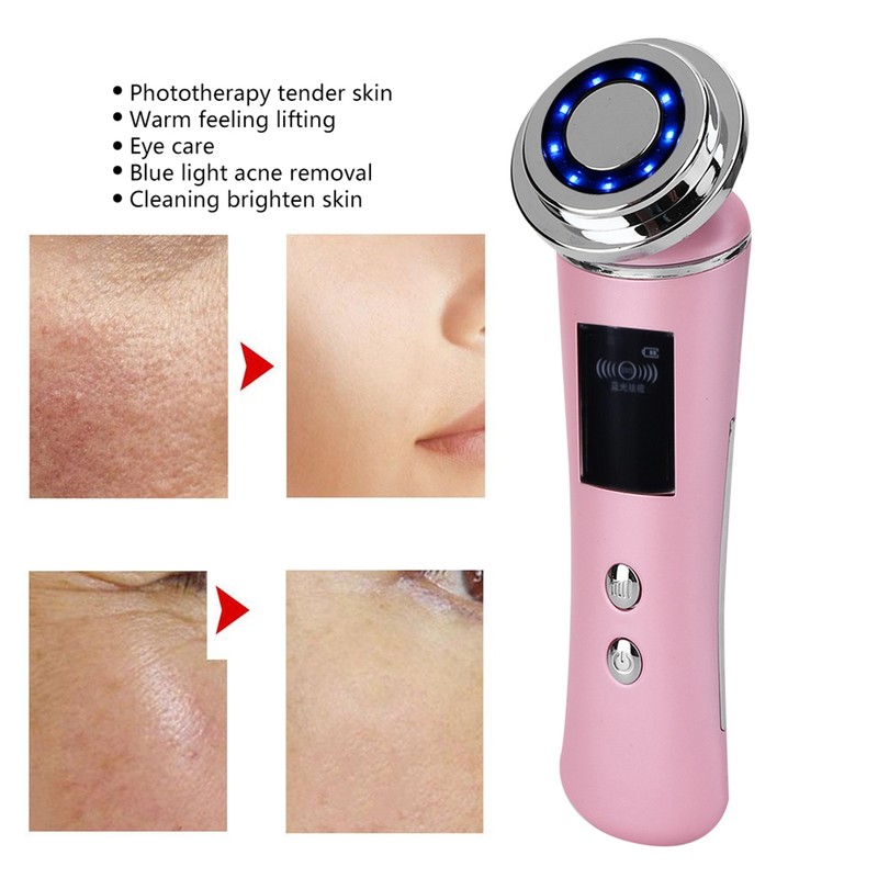 5-In-1 Face Care Machine Acne Removal Face Cleaning Warm Lifting
