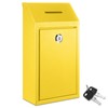 Yaocom Metal Donation Box Collection Box Safe Suggestion Box with