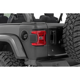 Rough Country Rear Corner Trail Cladding for Jeep Wrangler JL/Unlimited (2018-2025) - UV-Resistant, High-Density Thermoplastic, Easy Install