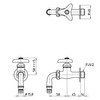 SANEI Y126V-13 Water Sprinkler Home Faucet for Nominal 13 Jointers