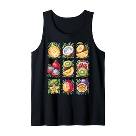 Cottagecore Watercolor Fruit Exotic Summer Tropical Colorful Tank Top