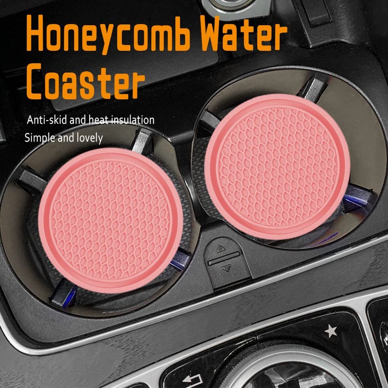 Mearo 2PCS Car Cup Coaster, Non-Slip Universal Insert Coaster, Car