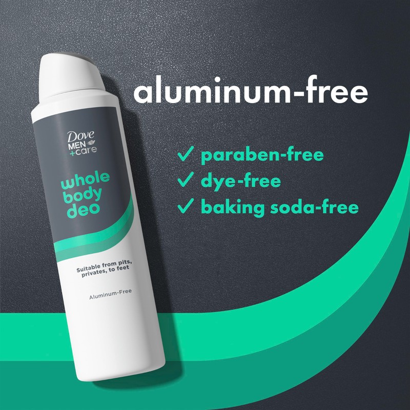 Dove Men+Care Whole Body Deo Aluminum-Free Deodorant Spray Aloe +