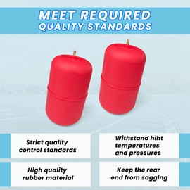 FLOVENTIS 2Pcs Air Suspension Kit for 2005-2012 Acura MDX, 2005-2017 Honda Odyssey, 2005-2009 Honda Pilot Car Rear Air Spring Bags (7X60815)