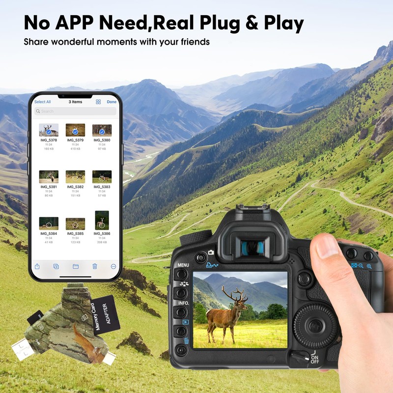 WOSPORTS Trail Camera Viewer, Plug & Play for Hunters to