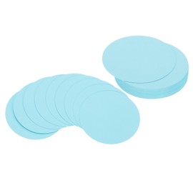 PATIKIL 3inch Circle Card Stock, 50Pcs Round Shape Cutouts Paper Thick Cardstock Coaster for DIY Craft Projects Classroom Bulletin Board Decor, Light Blue