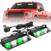 Emergency Dash Strobe Lights Green White Safety Flashing Warning Hazard