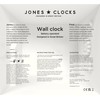 JONES CLOCKS® Mustard Wall Clock | Square Retro Clock |