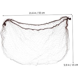Housoutil 100 Piezas redecillas para el cabello para las mujeres bollo medias para niñas redecilla para el cabello Pinza para el malla elástica invisible cubierta de bollo
