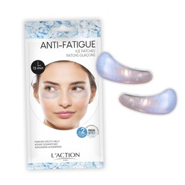 L'Action Paris Anti-Fatigue Ice Patches, Eye Masks for Brightened Refreshed and Calm Skin, Enriched with Niacinamide and Probiotics, Ideal for Tired Skin, 3 x 2 Pack
