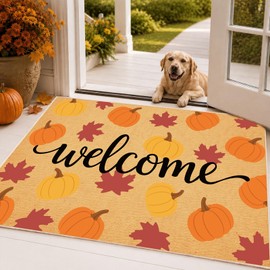 Svepndic 32"x47" Fall Door Mat,Non-Slip Floor Mat for Indoor Entrance