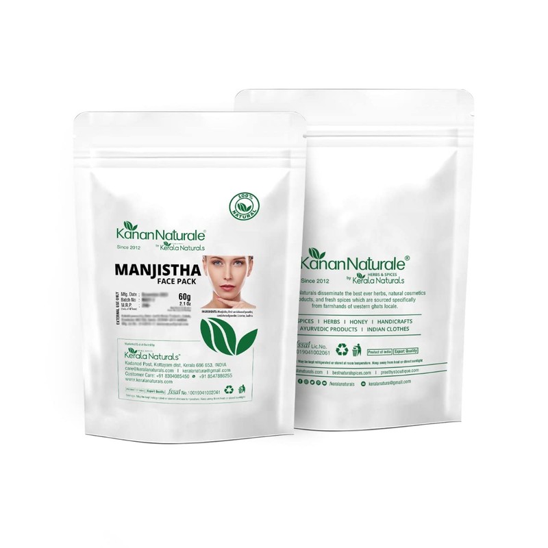 Manjistha (Indian Madder) Face Pack 60gm (30gm x 2Packs) -