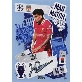 Match Attax 2024 2025 Luis Diaz Man of The Match Trading Card