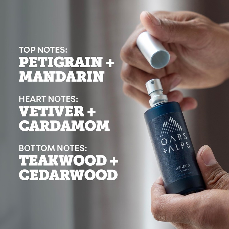 Oars + Alps Ascend Mens Cologne and Body Spray, Travel