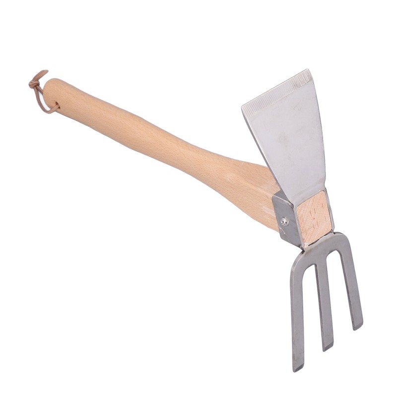 Hoe Rake Hand Tool Simple Practical Fine Workmanship Beech Handle