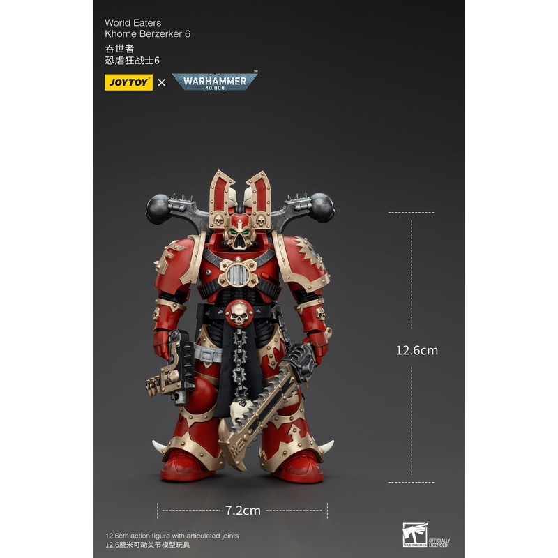 JoyToy Warhammer 40k: World Eaters Khorne Berzerker 6 1:18 Scale