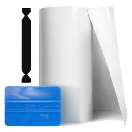 VViViD Satin Clear Paint Protection Bulk Vinyl Wrap Film 12 Inches x 72 Inches Including 3M Squeegee and Black Felt Applicator