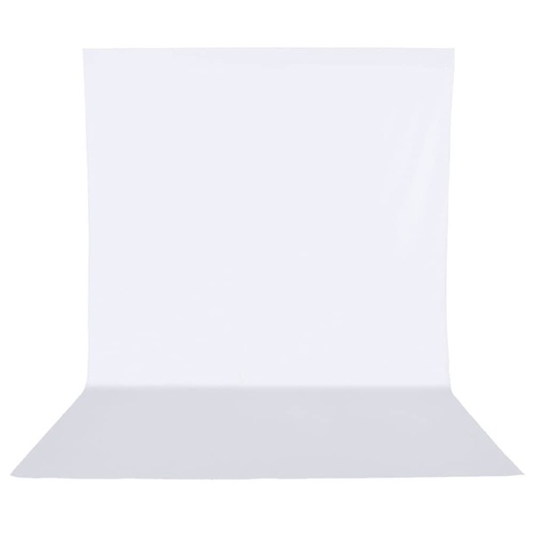 Hemmotop Background Cloth White Photography Background 59.1 x 78.7 inches (150 x 200cm) Screen Cloth White Cloth Background Paper Professional Photography Studio Background Screen Sheet Folding Back Paper Cloth for Shooting and Video Polyester 4.9 x 6.6 