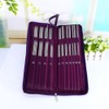 Steel Straight Circular Knitting Needles Crochet Hook Weave Tool Set