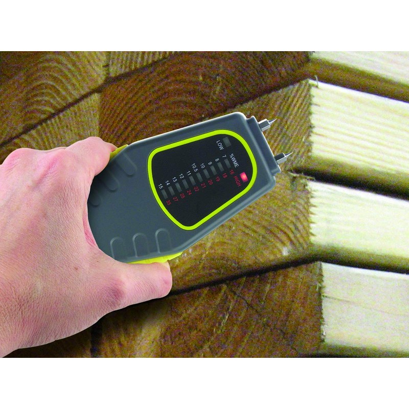 General Tools MM1E Moisture Meter, Pin Type, LED Bar Graph