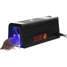 iMounTEK Electric Rat Trap 10.x4x3.7'' in Reusable Mice Trap, Rodent Indoor Control Rechargeable Shock Mice Cage Trap with 1800V High Voltage for Home
