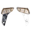 1 Pair Motorcycle Rear Foot Rest Electroplated Plastic Passenger Foot