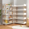 OSCHF 5-Tier Wooden Open Bookcase - Modern Display Bookshelf with