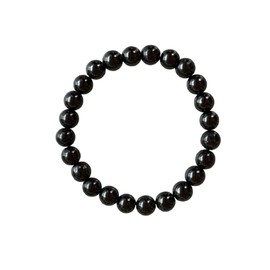 Grade A++ Crystal Bead Bracelet, Wholesale Genuine Gemstone Stetch Bracelet, Healing Crystal Bracelet Bead Bracelet, Gift for Men & Women, 8mm, Stone, shungite