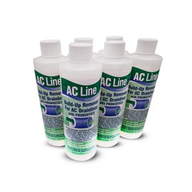 AC Line Cleaner - 6 Pack / 12 Month Supply - Cleans HVAC drain lines, condensate lines, fountain drink drain lines and more