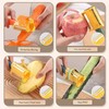 3-in-1 Vegetable Peeler,Three Kinds of Blades,Wire Removal, Peeling and Sawtooth