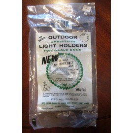 Handy Products Co. Vintage Handy Products Co. Outdoor Christmas Light Holders For Gable Ends Brown