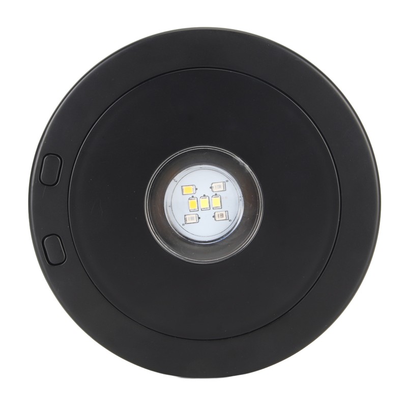 LED Rotating Display Base Black 360 Degrees 80s Circle Battery