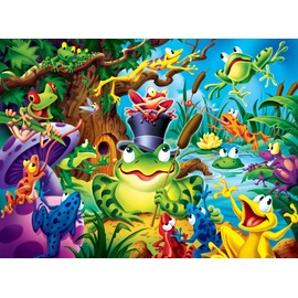MasterPieces Glow in the Dark 60 Right Fit Puzzles Collection - Abracadabra 60 Piece Jigsaw Puzzle, 14"x19"