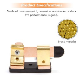 Top Post Battery Disconnect Switch 12V / 24V 250/750 Amps Knife Blade Isolator Power Cutoff Switch for Marine Car Boat RV ATV (Negative, Vertical)